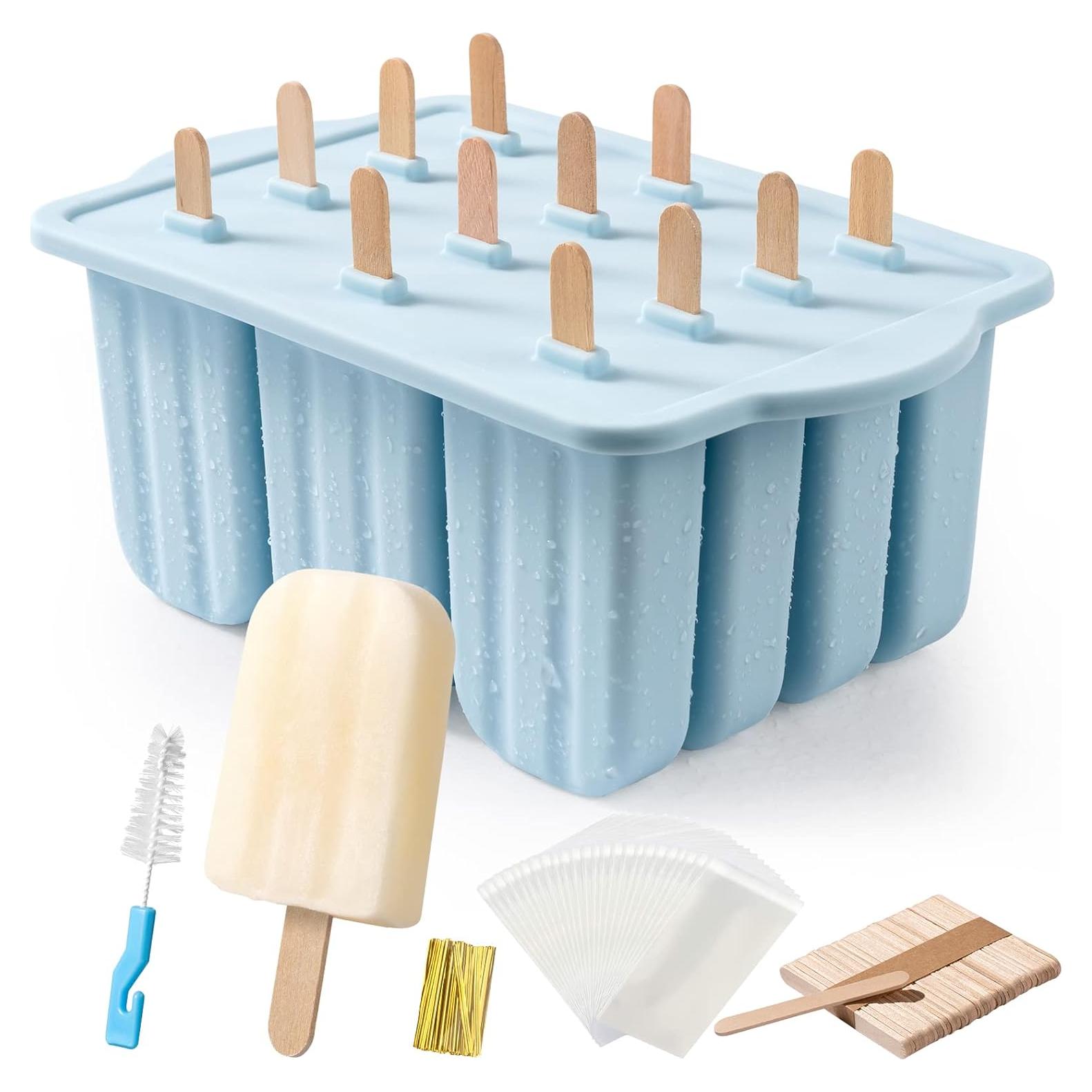 Moldes de Paletas MEETRUE 12 Cavidades Silicona 90ml