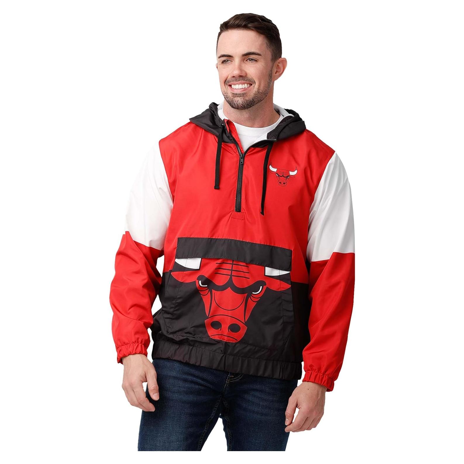Chaqueta cortavientos FOCO NBA Chicago Bulls X-Large