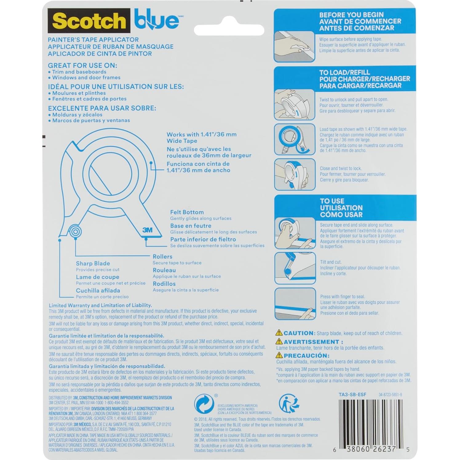 Aplicador de Cinta de Pintor 3M ScotchBlue TA3-SB-ESF 36mm