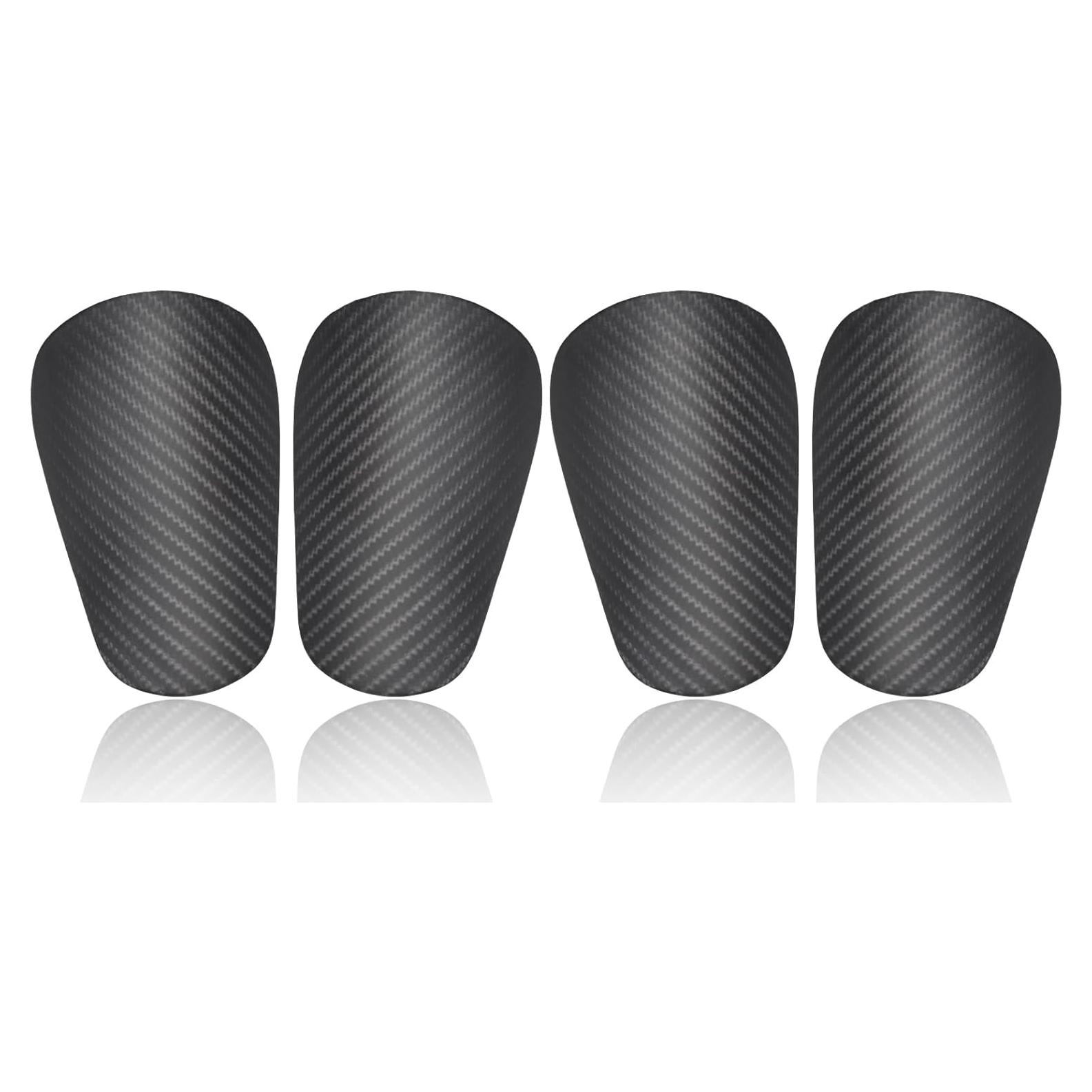 4 Piezas Espinilleras de Fútbol NQEUEPN Mini Gris 10x6cm