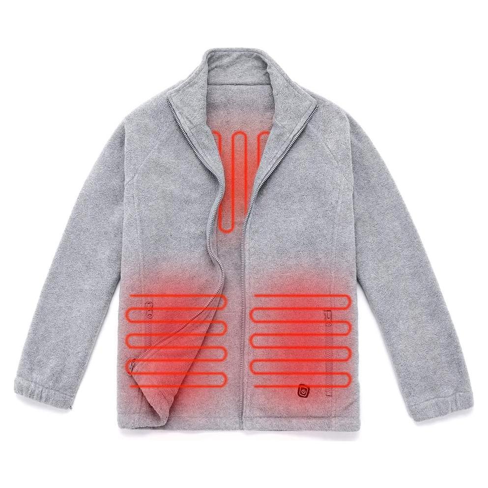 Chaqueta Calentada Unisex Forro Polar ST2040 USB Gris