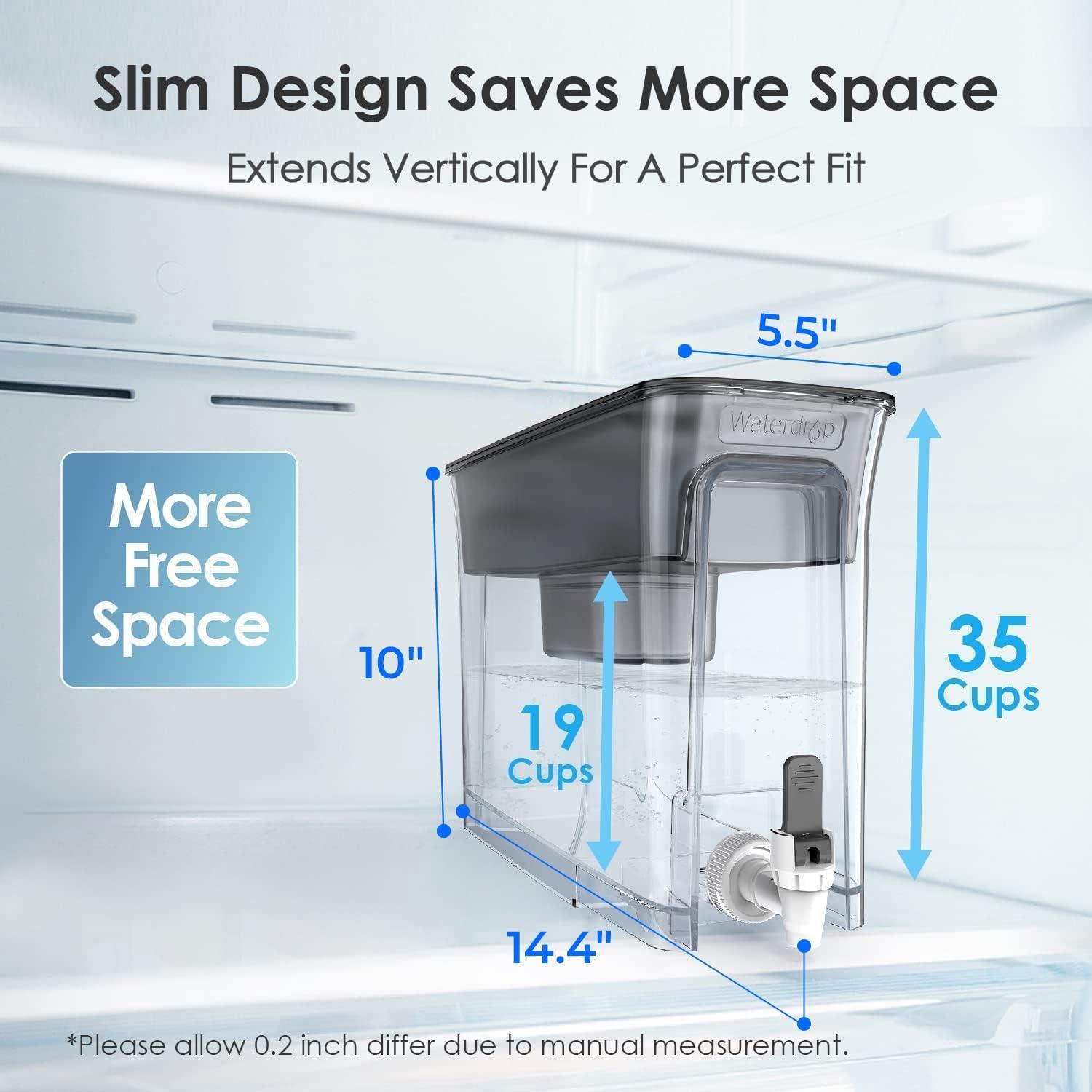 Dispensador de Agua Waterdrop WD-WFD-40L 35 Tazas Negro