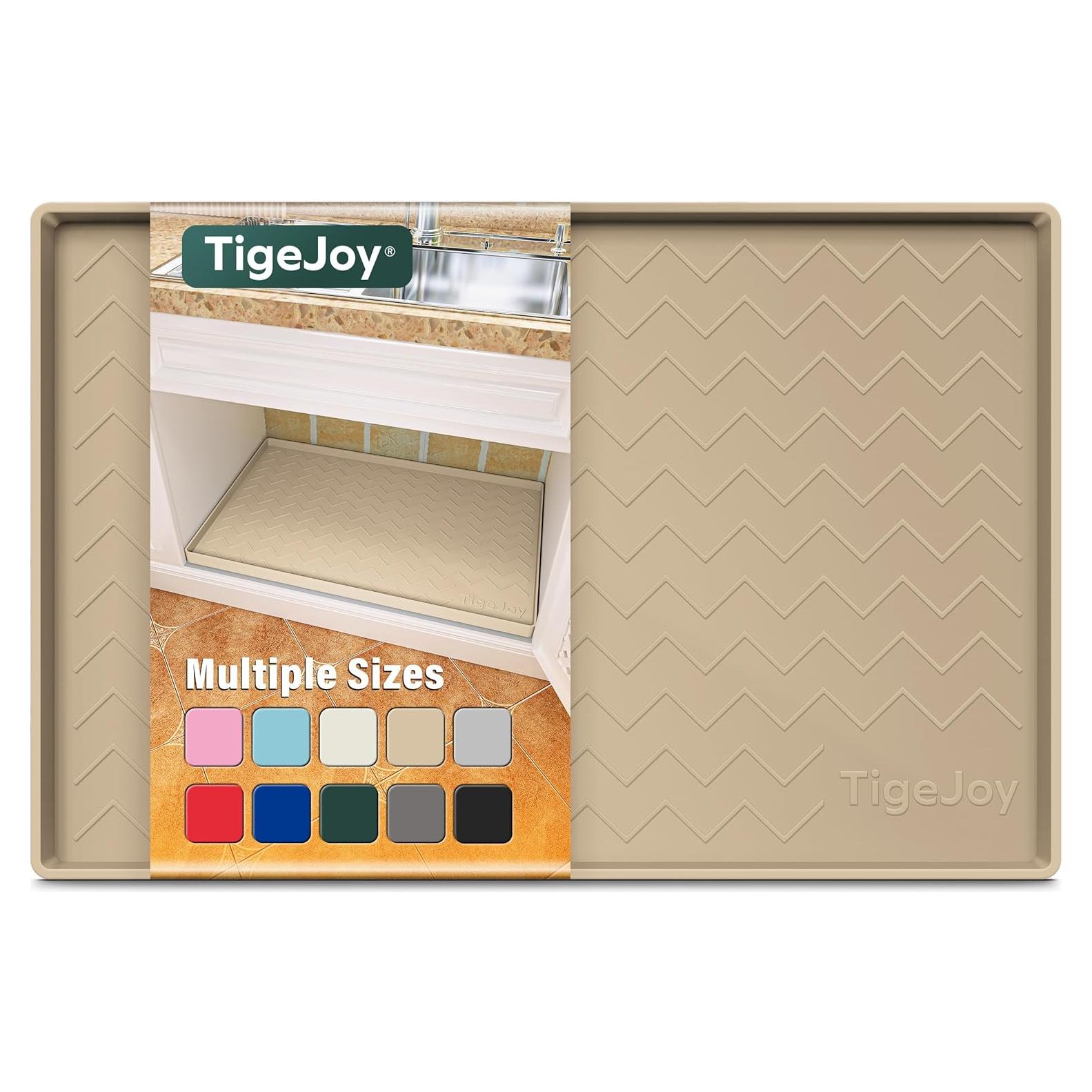 Alfombrilla Impermeable TigeJoy 55.88x48.26 cm Silicona Beige