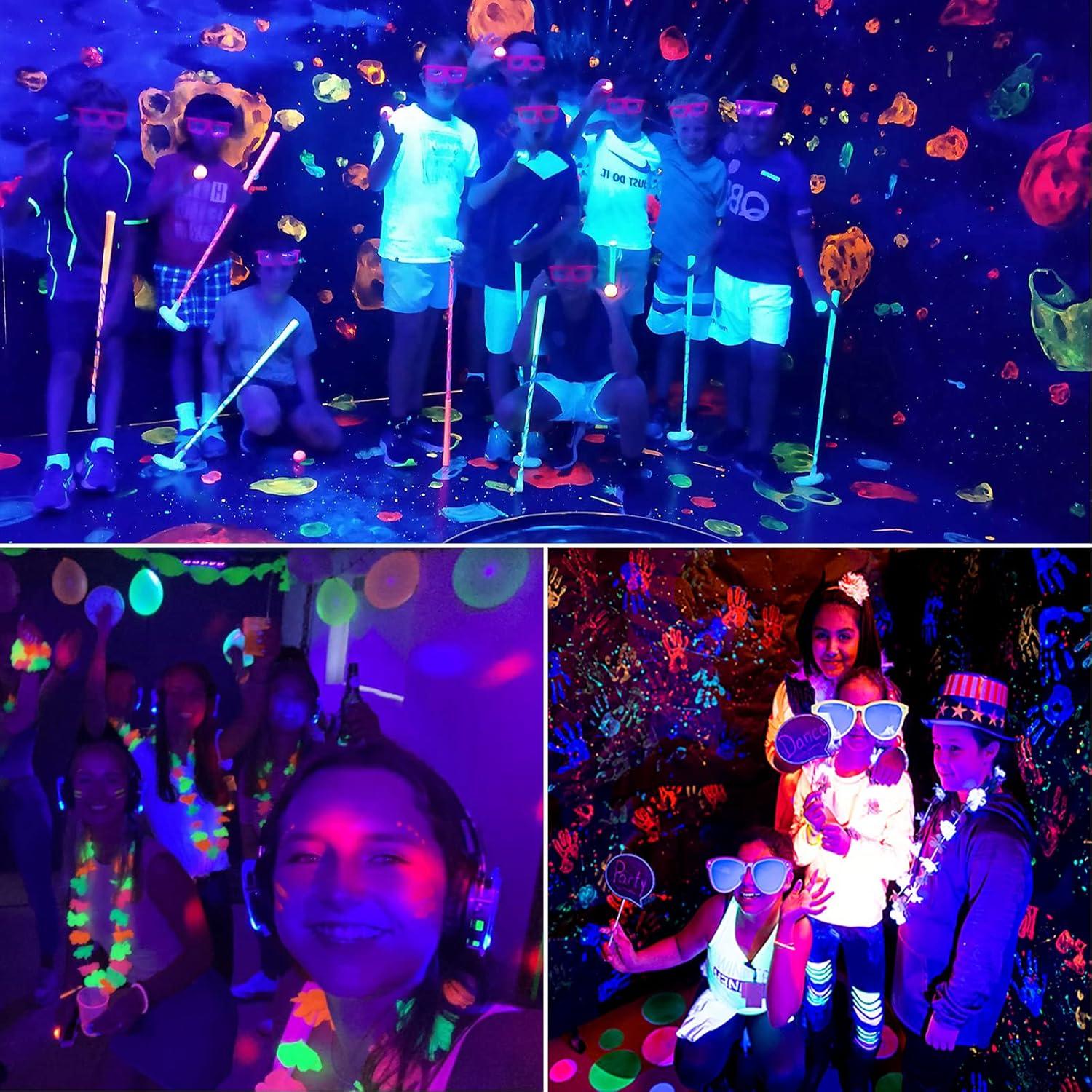 Bombillas LED Luz Negra Wiyifada A19 9W 2 Paquetes