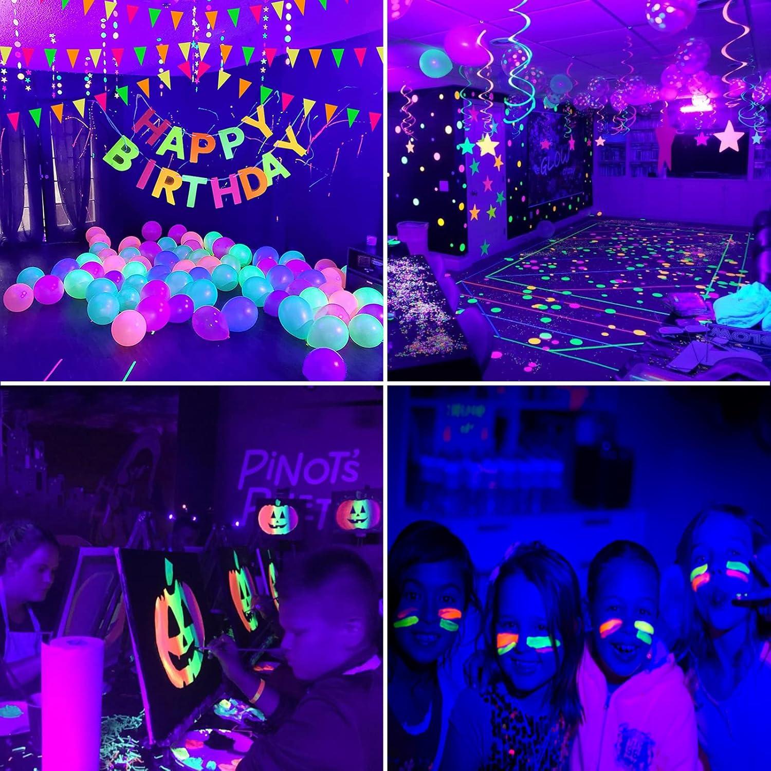 Bombillas LED Luz Negra Wiyifada A19 9W 2 Paquetes