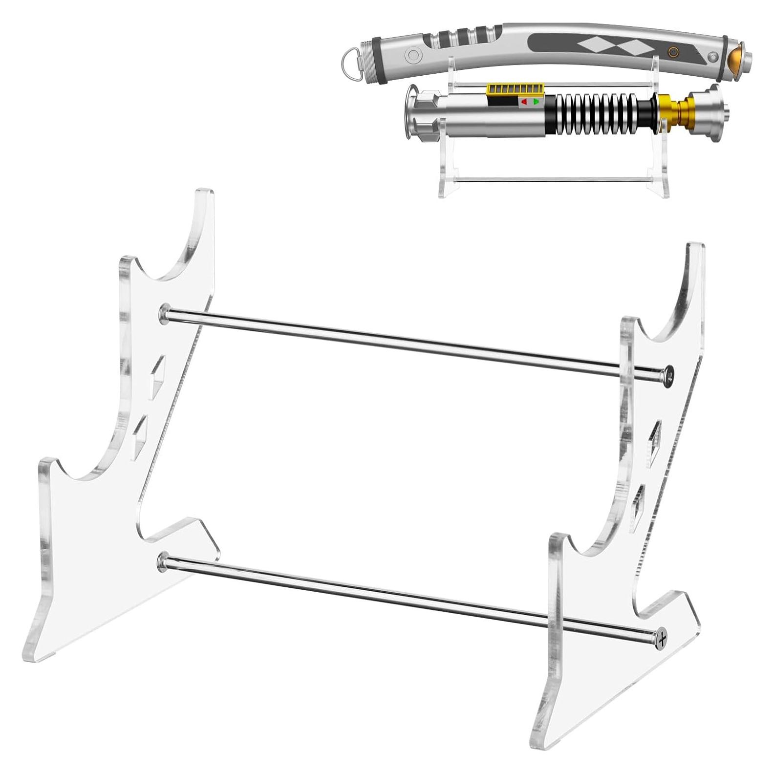 Soporte Acrílico para Sable de Luz Cosmos 2 Niveles 19 cm