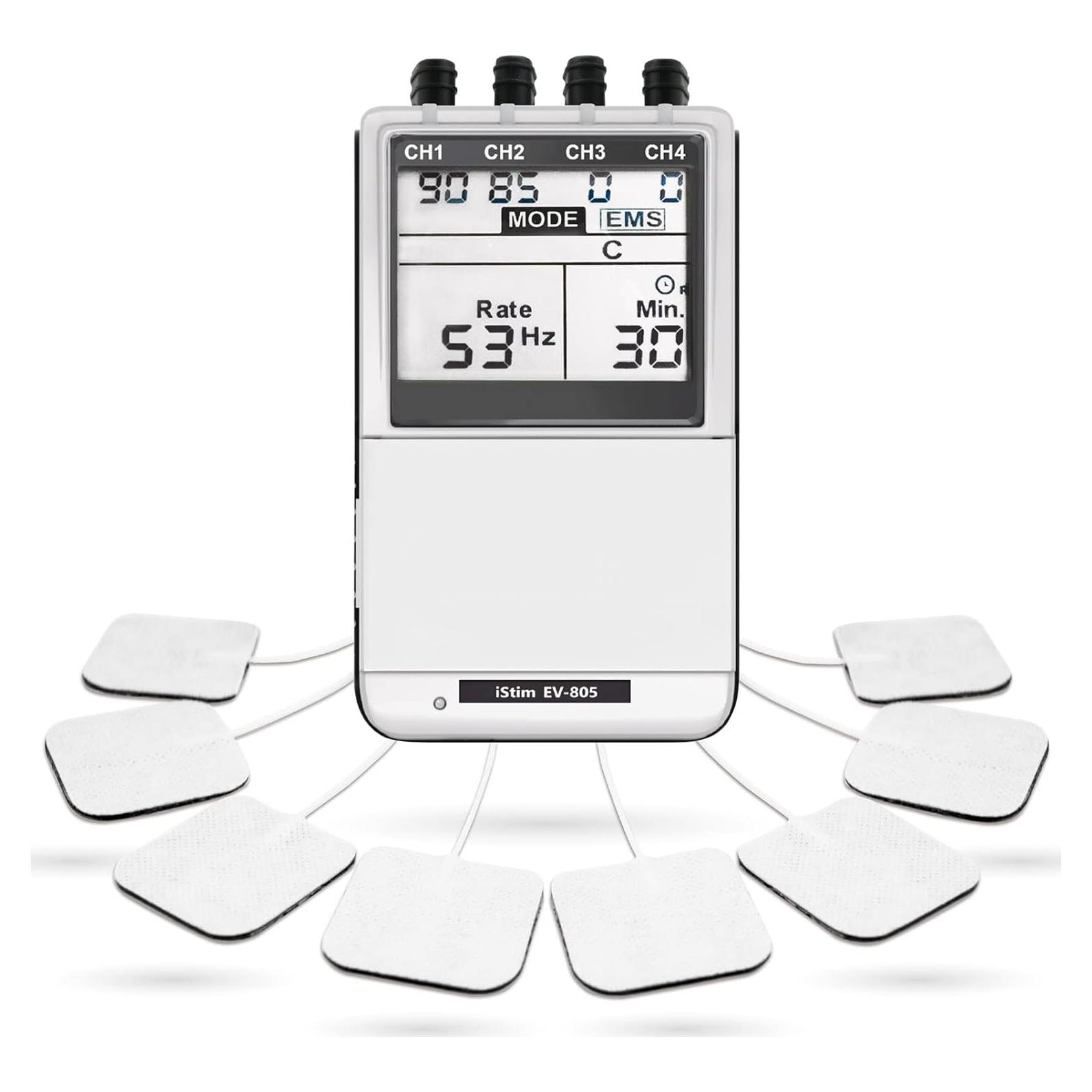 iSTIM EV-805 Estimulador TENS EMS 4 Canales Alivio Dolor