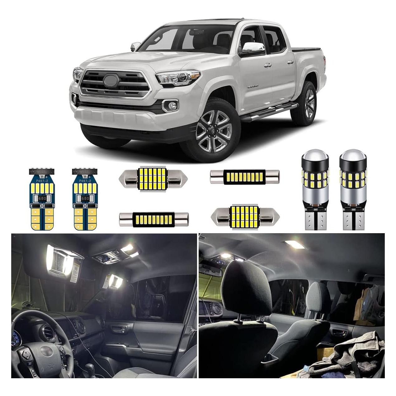 Kit Luz Interior LED Toyota Tacoma 2016-2022 6000K + Herramienta