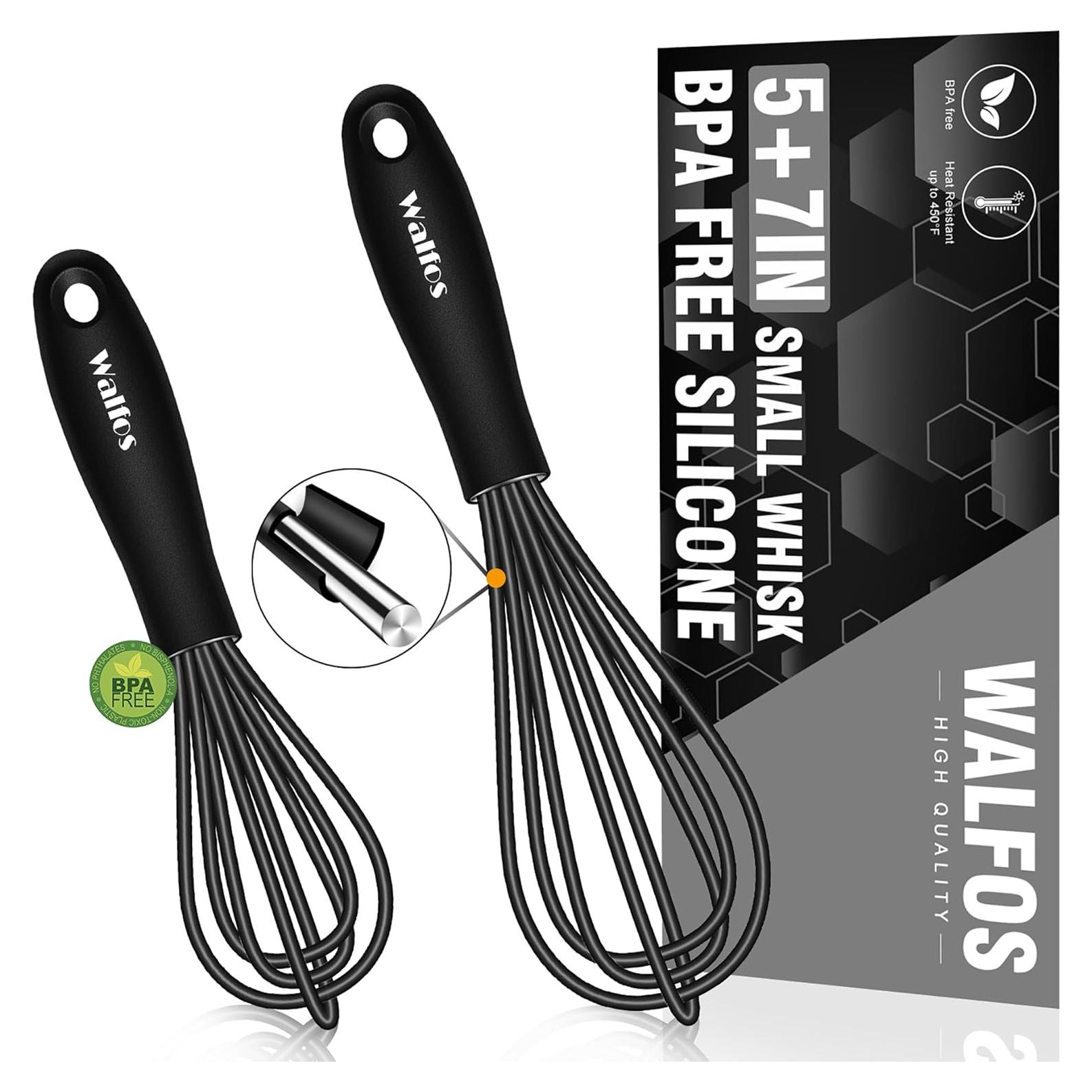 Batidor Mini Walfos 5 y 7 pulgadas Silicona Antirayaduras