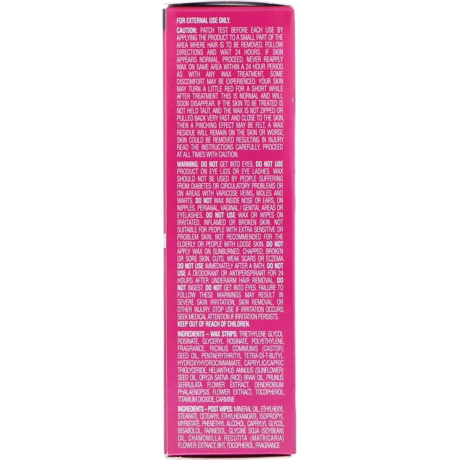 Cera Depilatoria Nair Listones Listos 40 Unidades Cara/Bikini