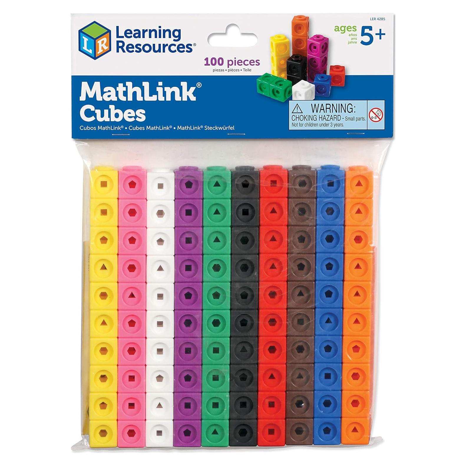 Cubos MathLink Learning Resources - Set 100 Cubos STEM 5+
