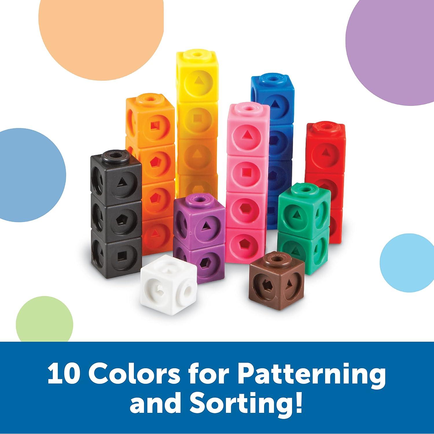 Cubos MathLink Learning Resources - Set 100 Cubos STEM 5+