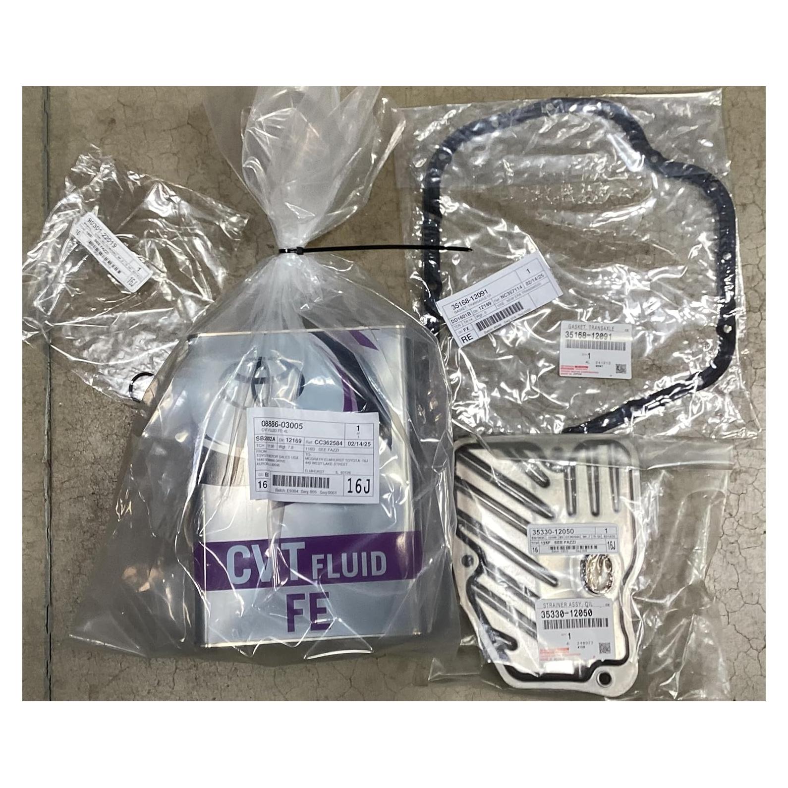 Kit de Servicio Transmisión CVT Toyota OEM con Fluido y Filtro