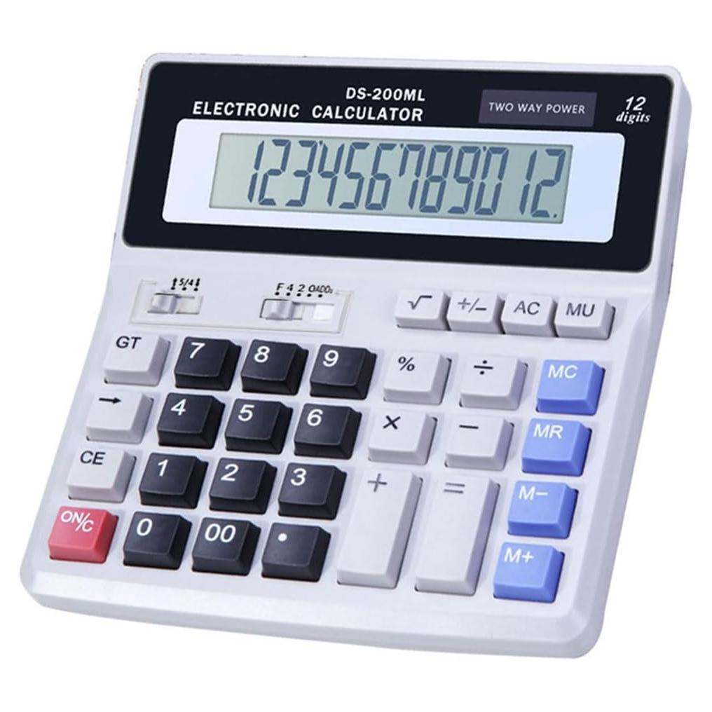 Calculadora de Escritorio Podokas 12 Dígitos Pantalla Grande