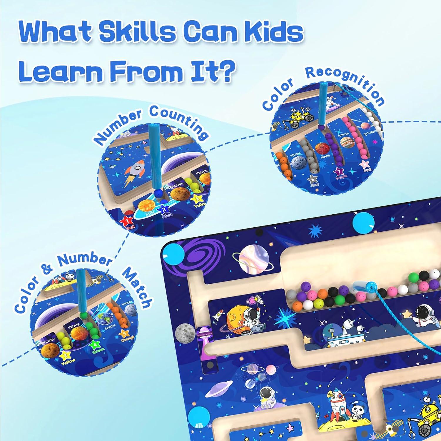 Rompecabezas Magnético Montessori MT5090 - Colores y Números