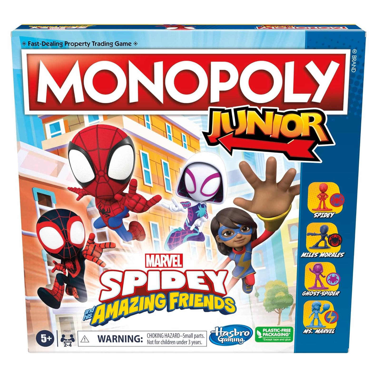 Monopoly Junior Hasbro Spidey y Amigos Juego de Mesa 5+