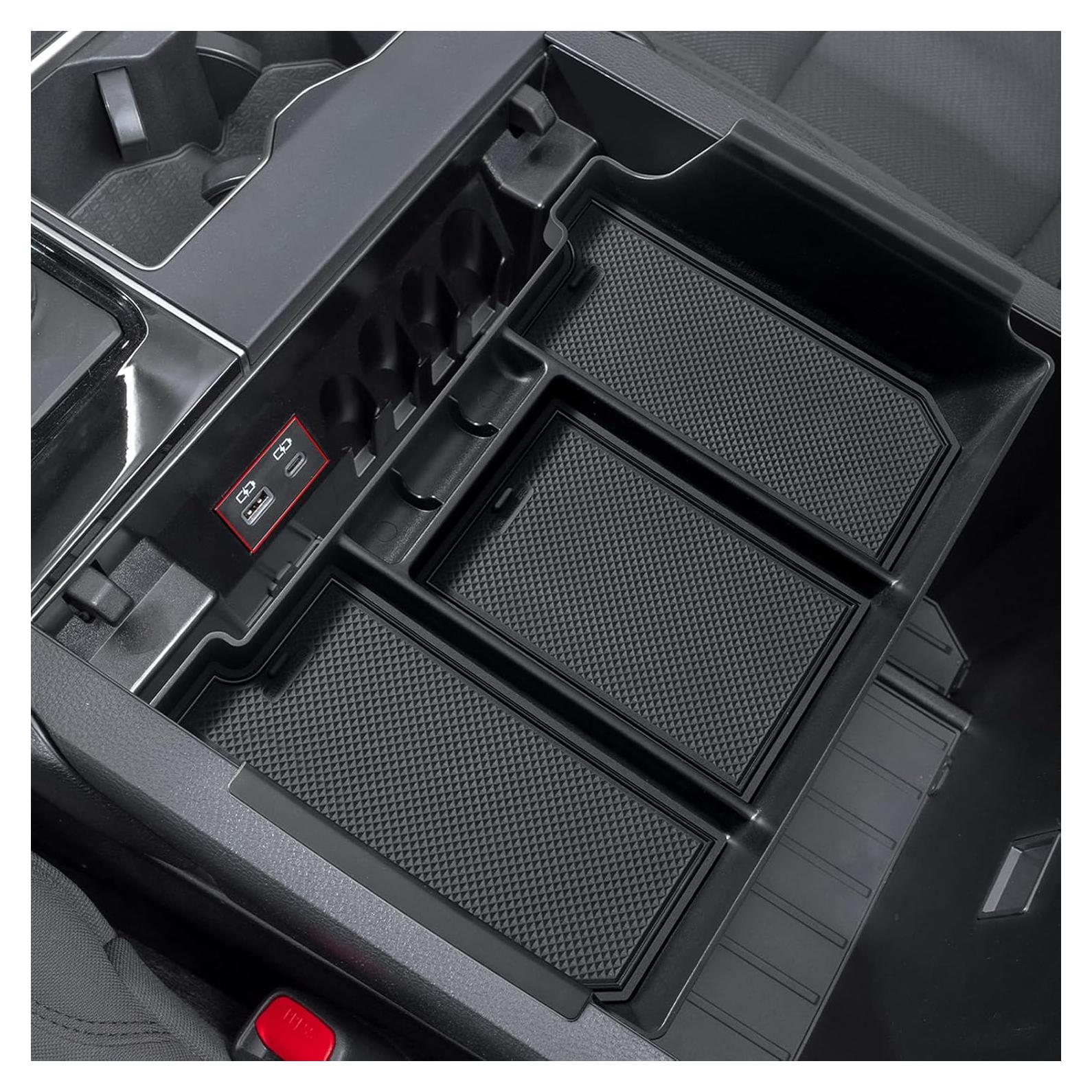 JDMCAR Bandeja Organizadora Consola Central Toyota Tundra 2022-2025