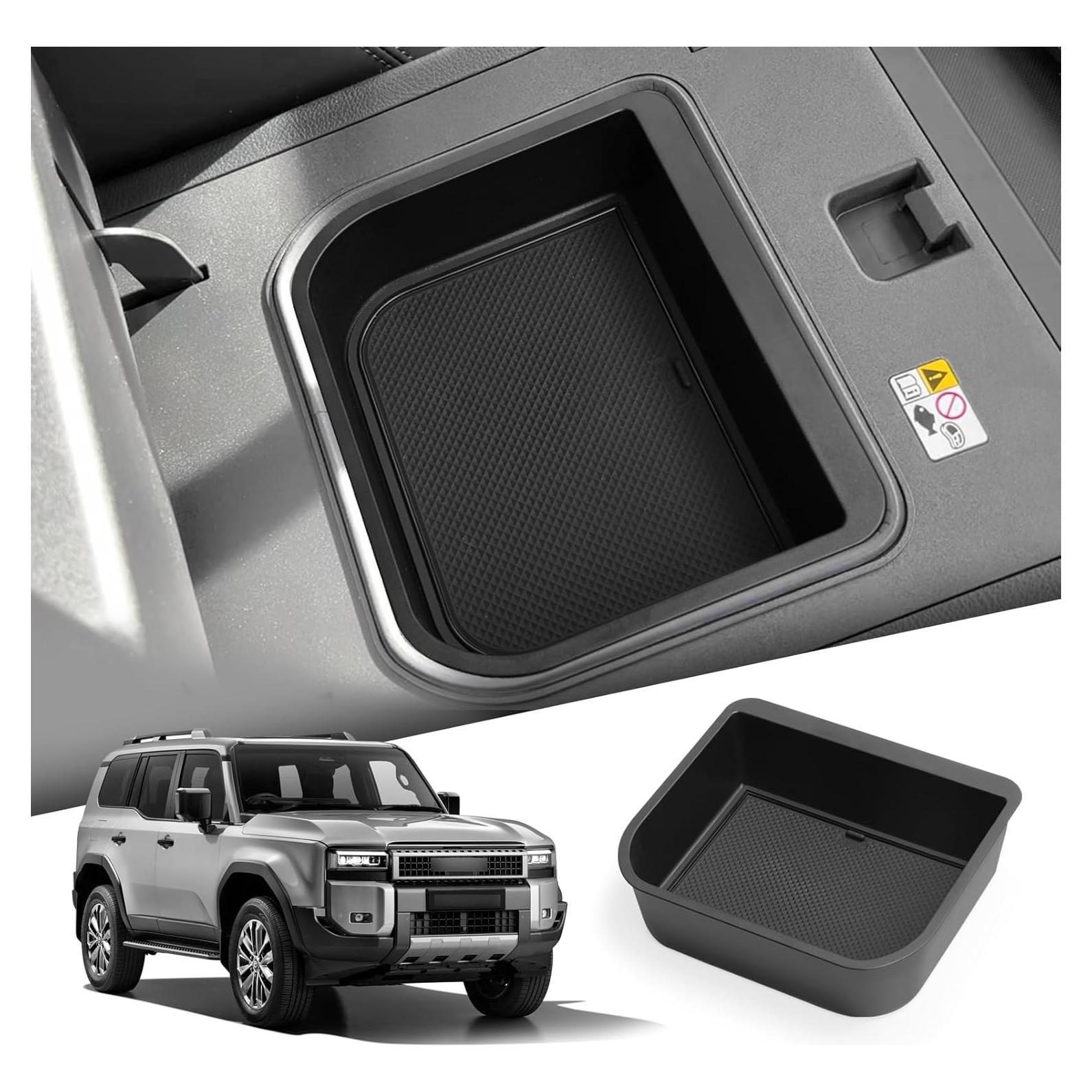 Organizador de Consola Central smabee para Toyota Land Cruiser Prado 250 / Lexus GX 550 2024 2025 Negro