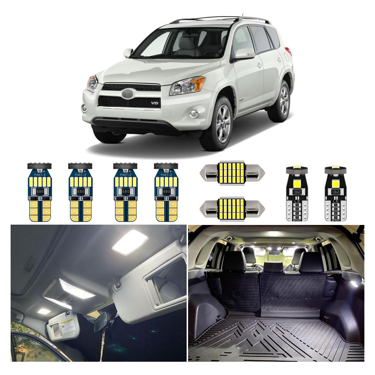 Kit de Luz Interior LED AUTOGINE 8 Piezas Toyota RAV4 2006-2012