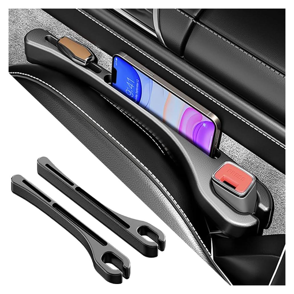 Organizador de Asiento de Coche SSNNUU 2PCS Negro