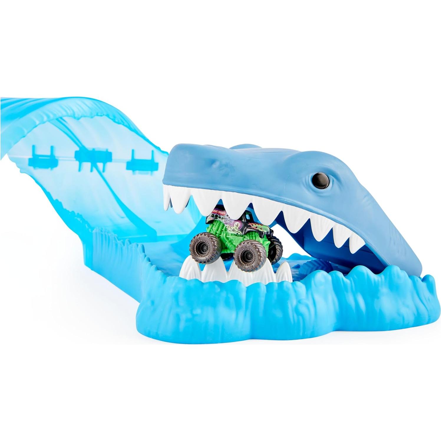 Mini Megalodon Carrera y Juego de Mordida Spin Master