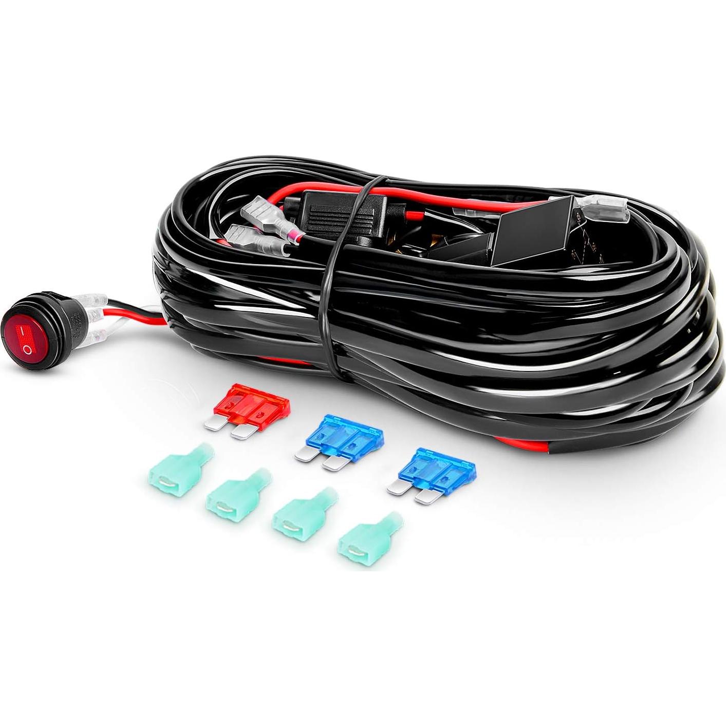 Conjunto de Barra de Luz LED Nilight 30W 12" y 2x 4"