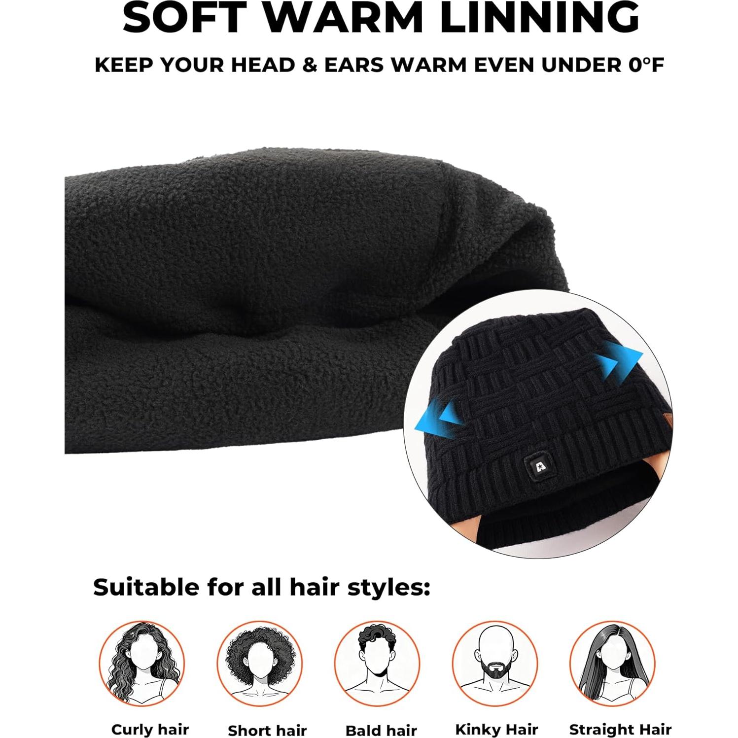 Gorro Térmico ARRIS Eléctrico con 3 Calentadores - Unisex