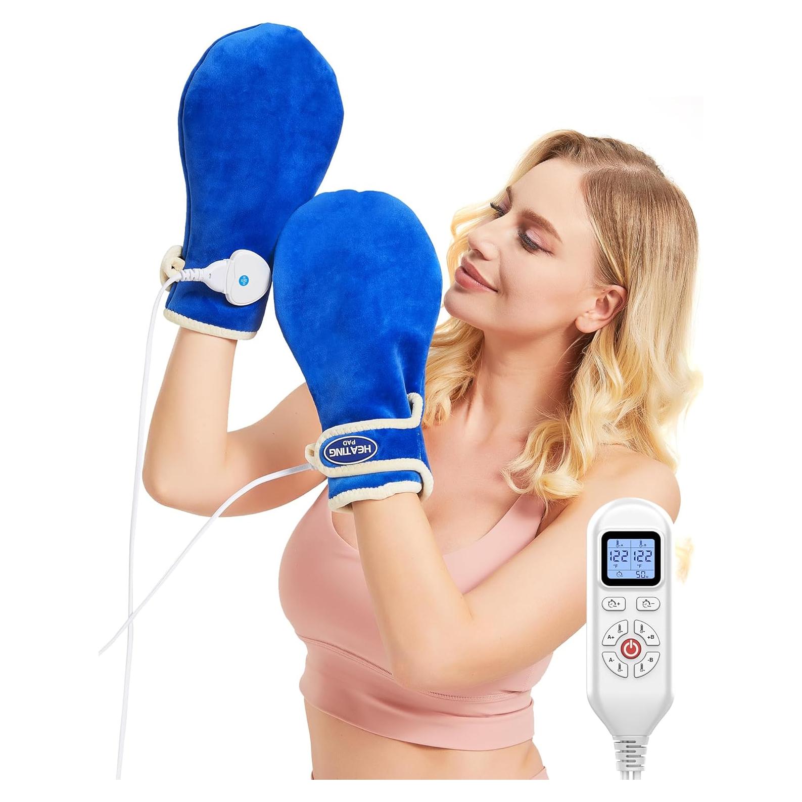 Manoplas Calentadas Eléctricas AOBOCO para Alivio de Dolor