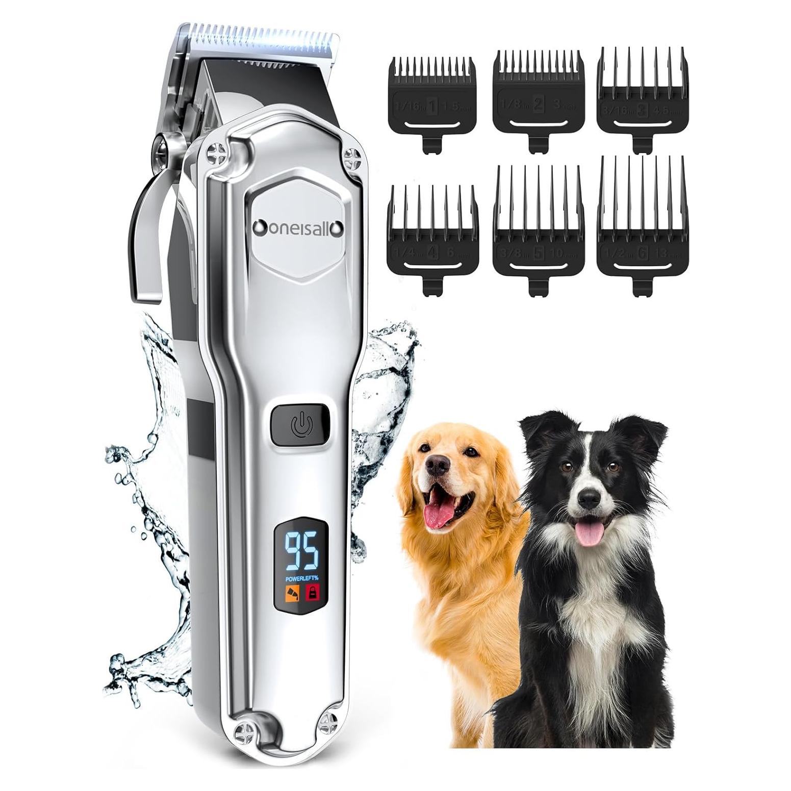 Cortapelos Inalámbrico para Perros Oneisall RFC-676 Acero Inoxidable