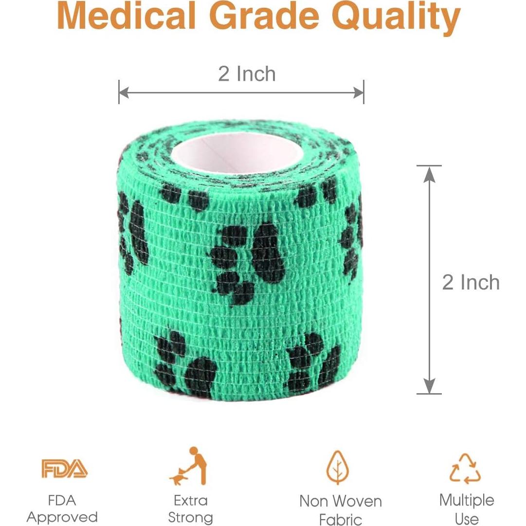 Vendaje Cohesivo Autoadhesivo AUPCON 5.08 cm para Mascotas