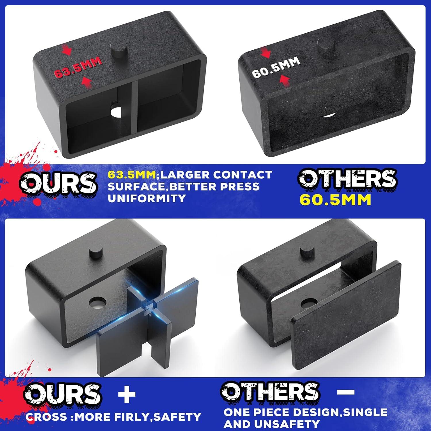 KSP Kits de Elevación 3" Frontal y 2" Trasero Toyota Tundra