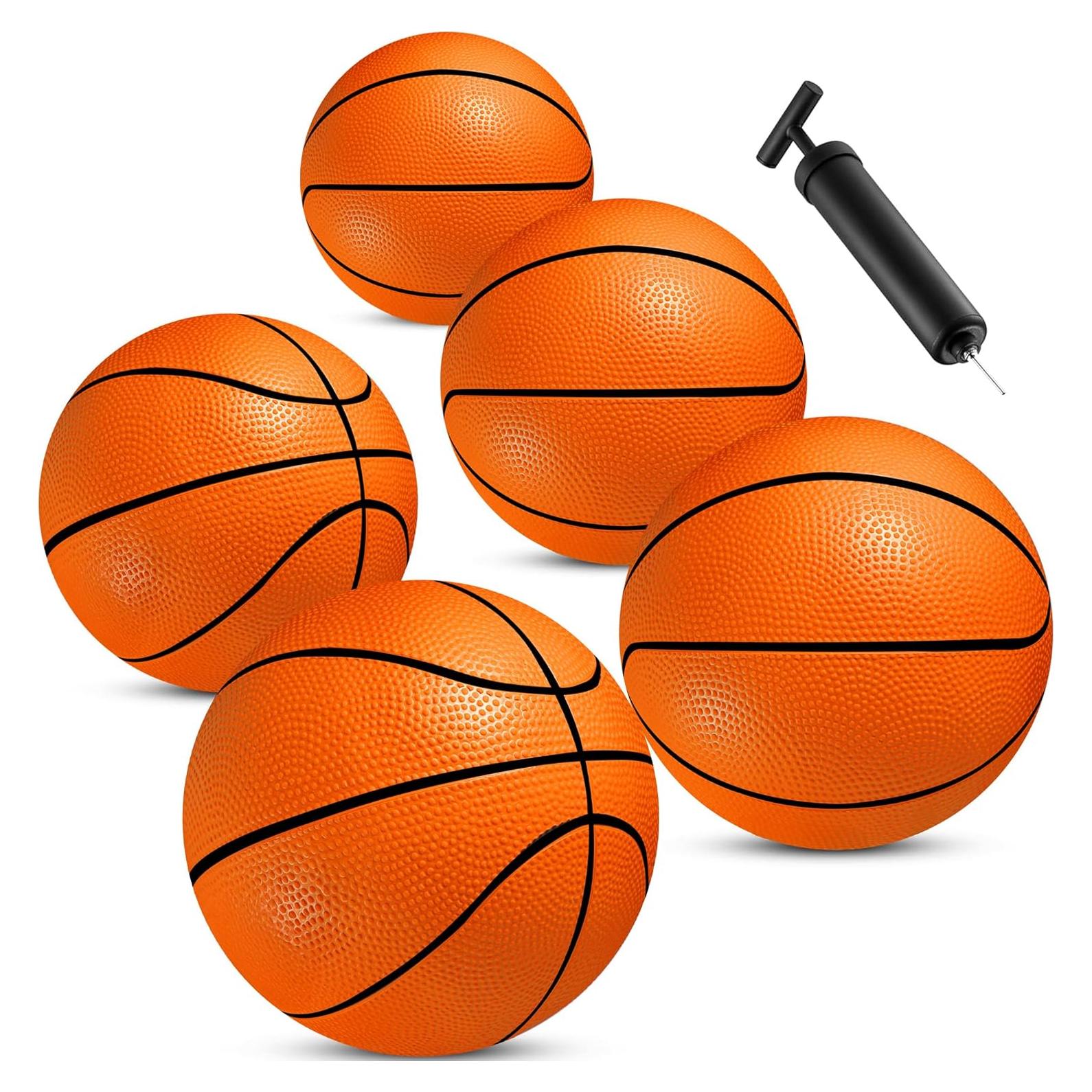 Mini Baloncestos Bedwina 15 cm - Paquete de 5 con Bomba