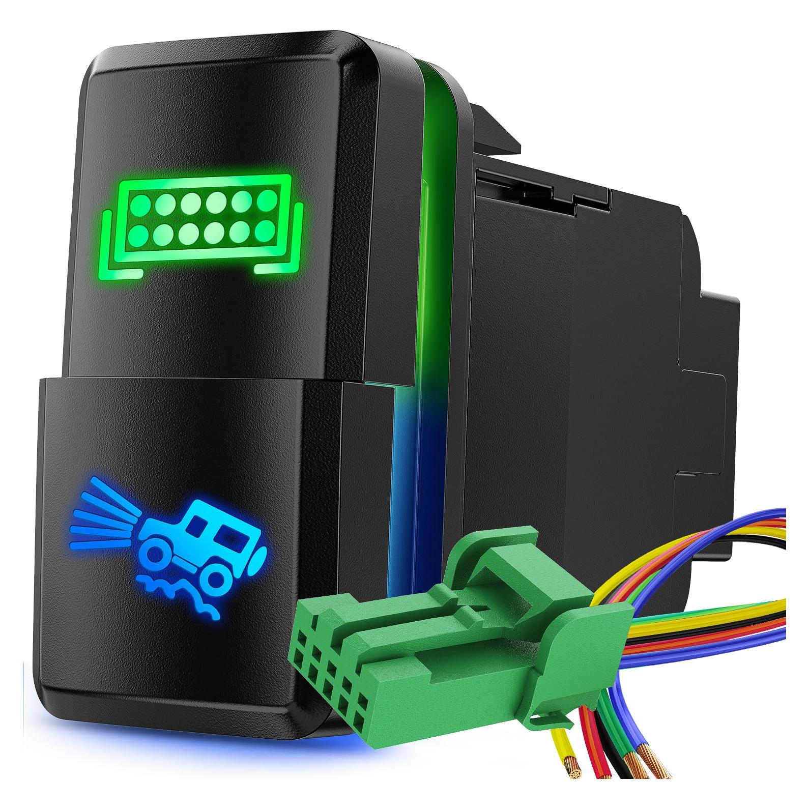 Interruptor Doble Botón Nilight para Luz LED 12V Toyota