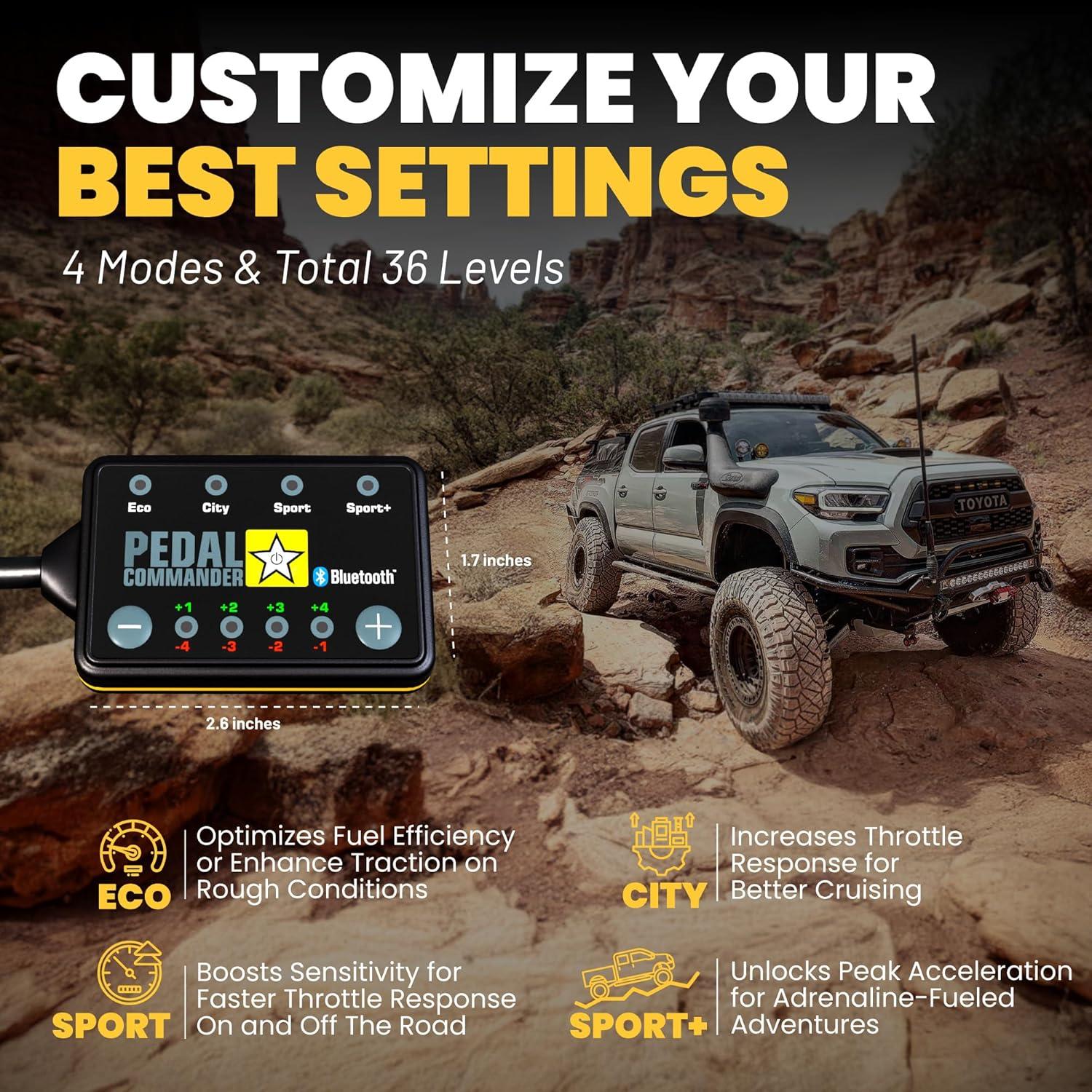 Pedal Commander Toyota Tacoma 2005-2023 - Controlador Acelerador