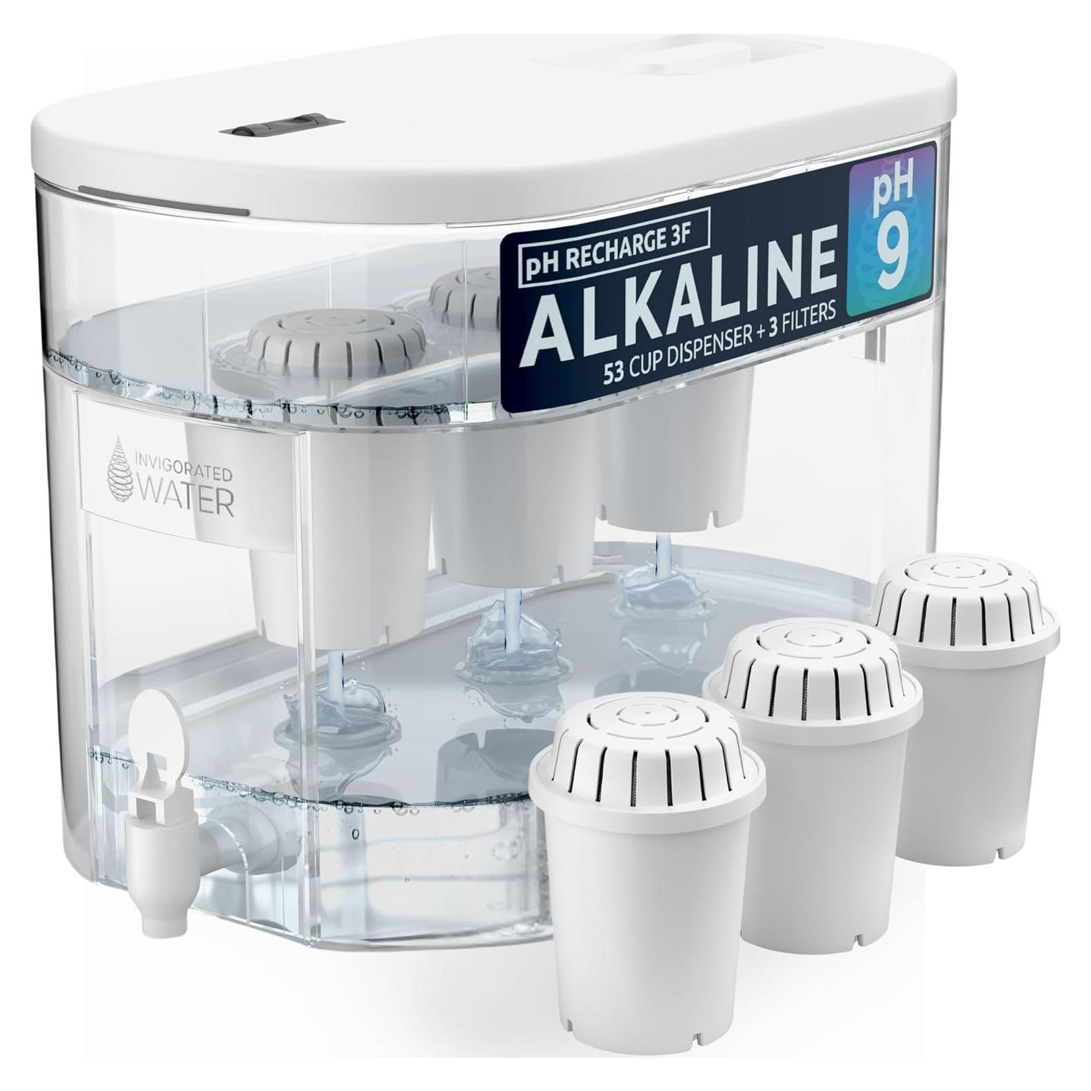 Dispensador de Agua Alcalina Agua Revitalizada pH Recarga 3F