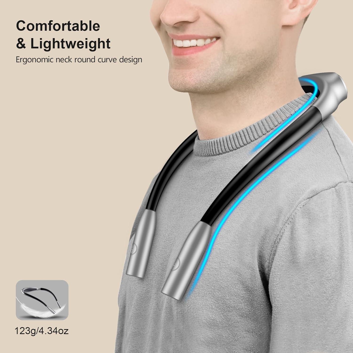 Luz de Lectura LED Gritin para el Cuello, 3 Colores, 80h