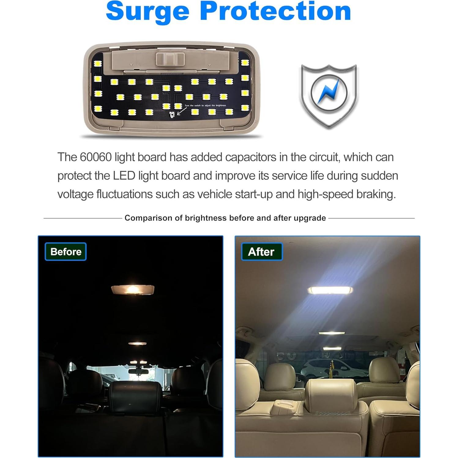 Luz LED Interior Toyota ZEN HON 6000K Ajustable 840 Lúmenes