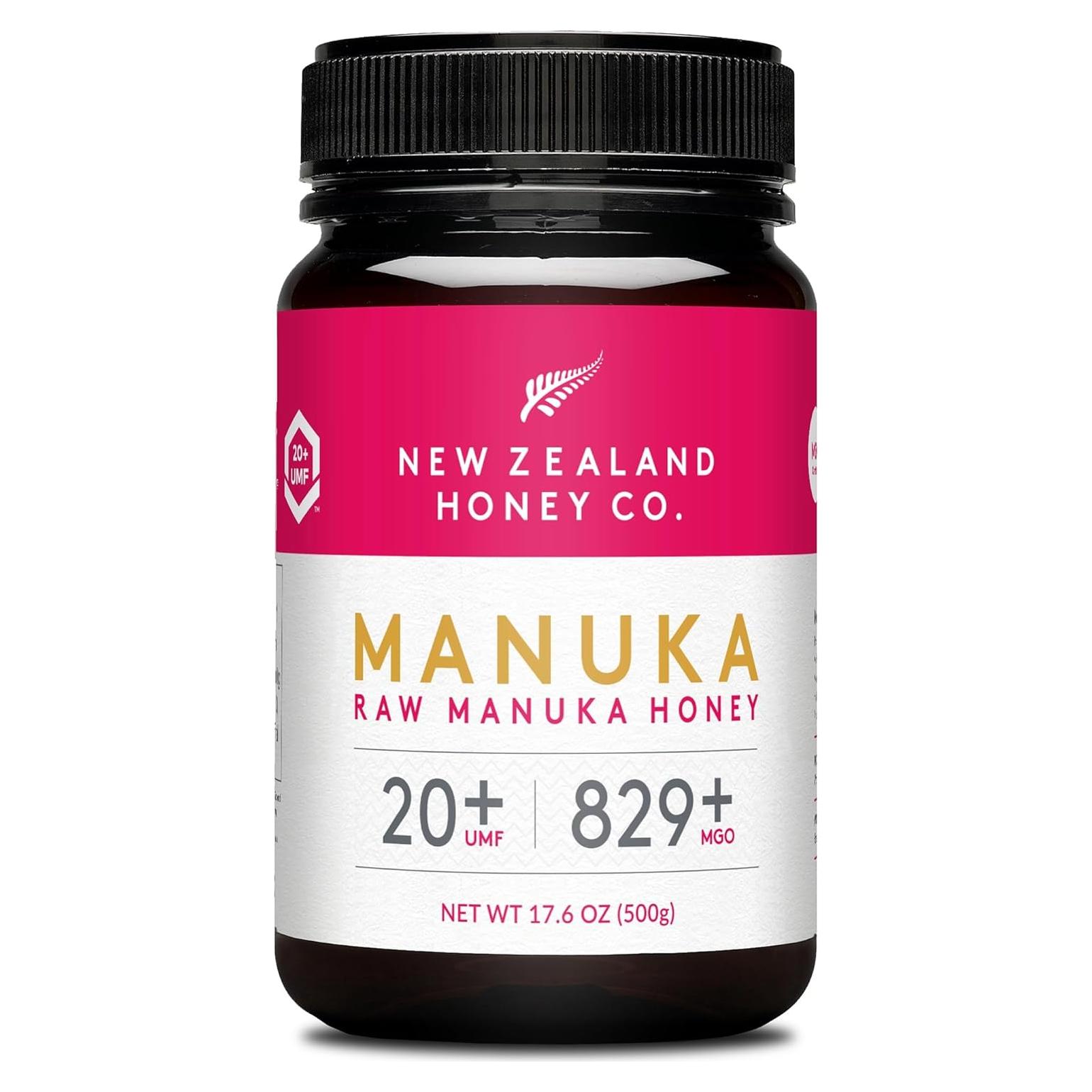 Miel Cruda Manuka UMF 20+ MGO 829+ New Zealand Honey Co. 500g