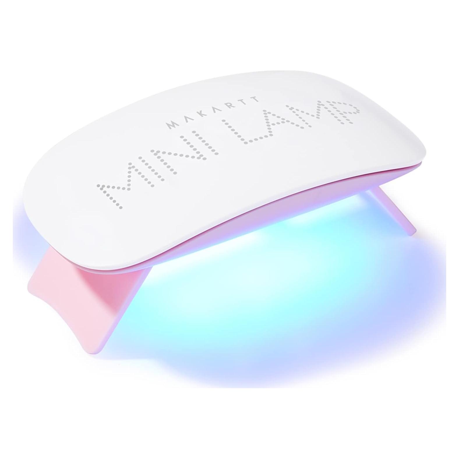 Lámpara UV LED Makartt Rosa 6W Portátil con Temporizador 60s
