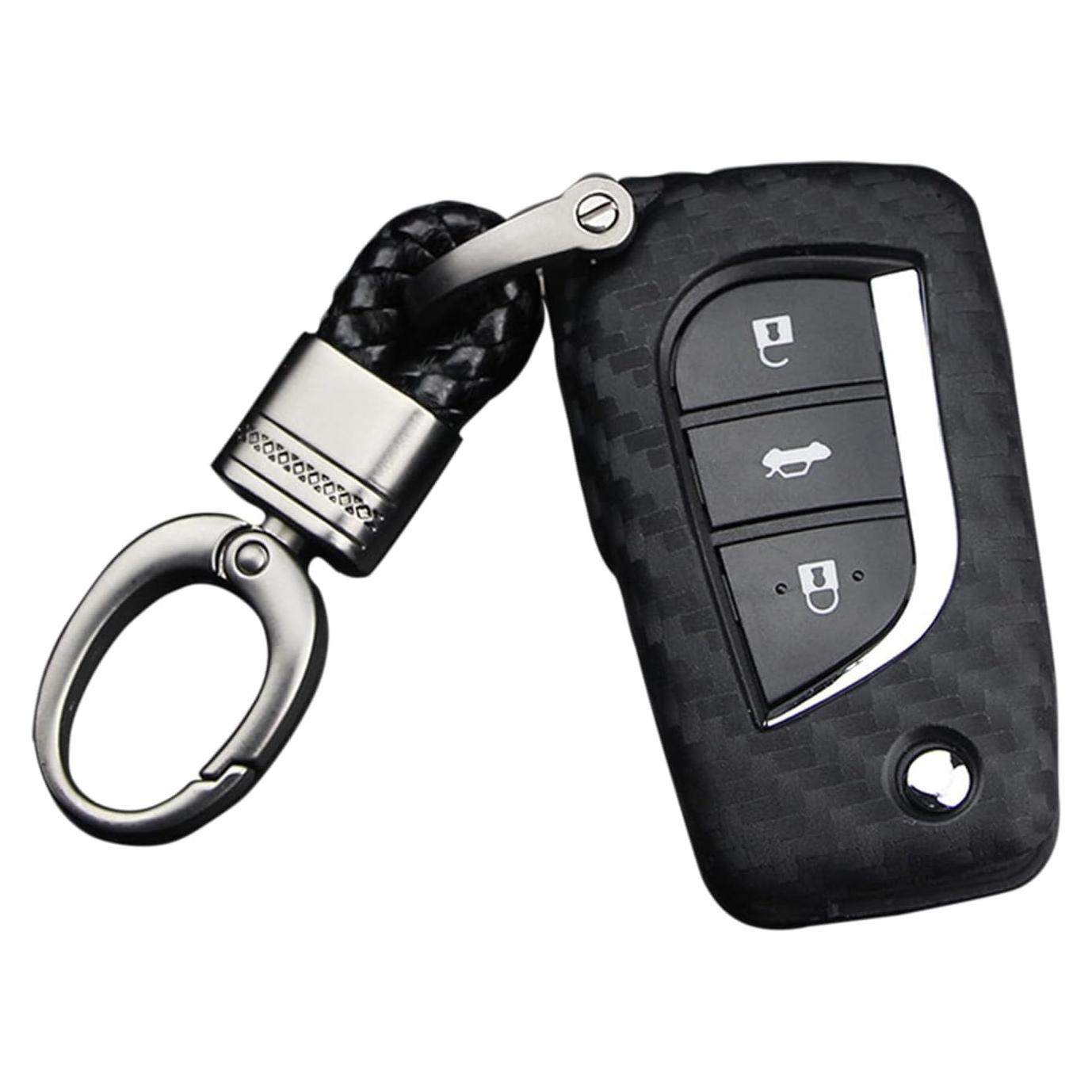 Funda de Llave de Silicona Toyota 4Runner Avalon Camry Negra