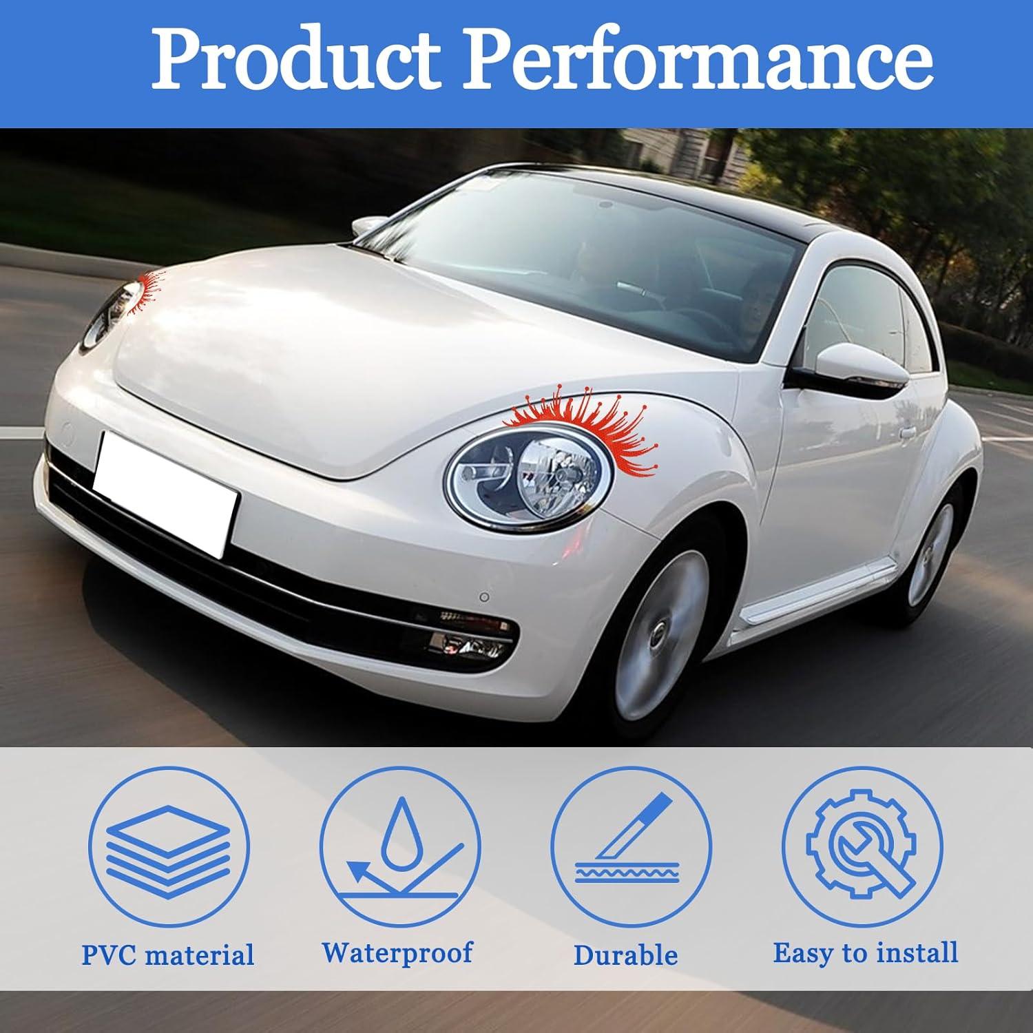 Calcomanías Reflectantes para Faros de Coche Wuyaoyao - 2 Pcs