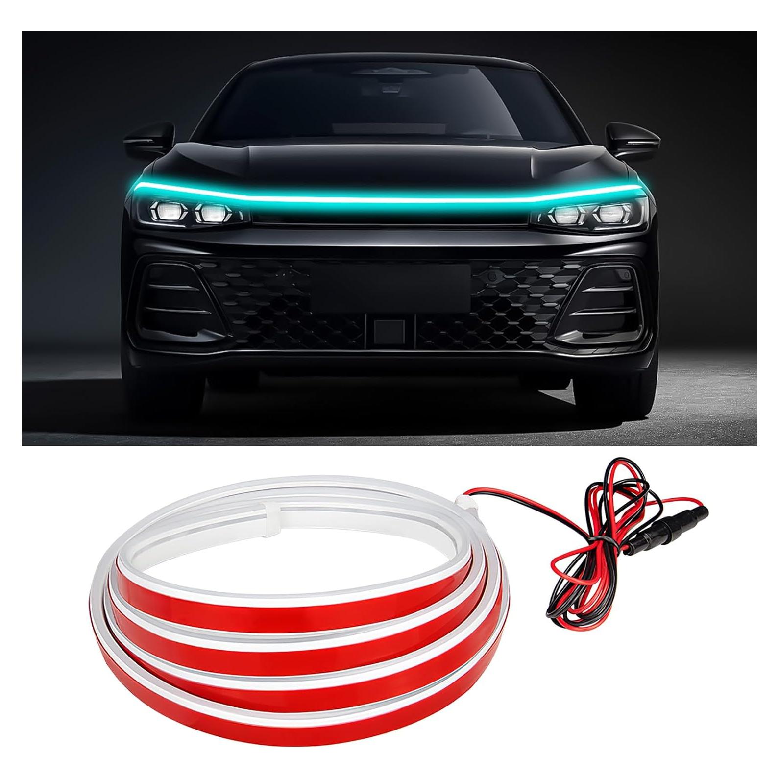 Tira de Luz LED para Coche Hbxdeco 150 cm Impermeable