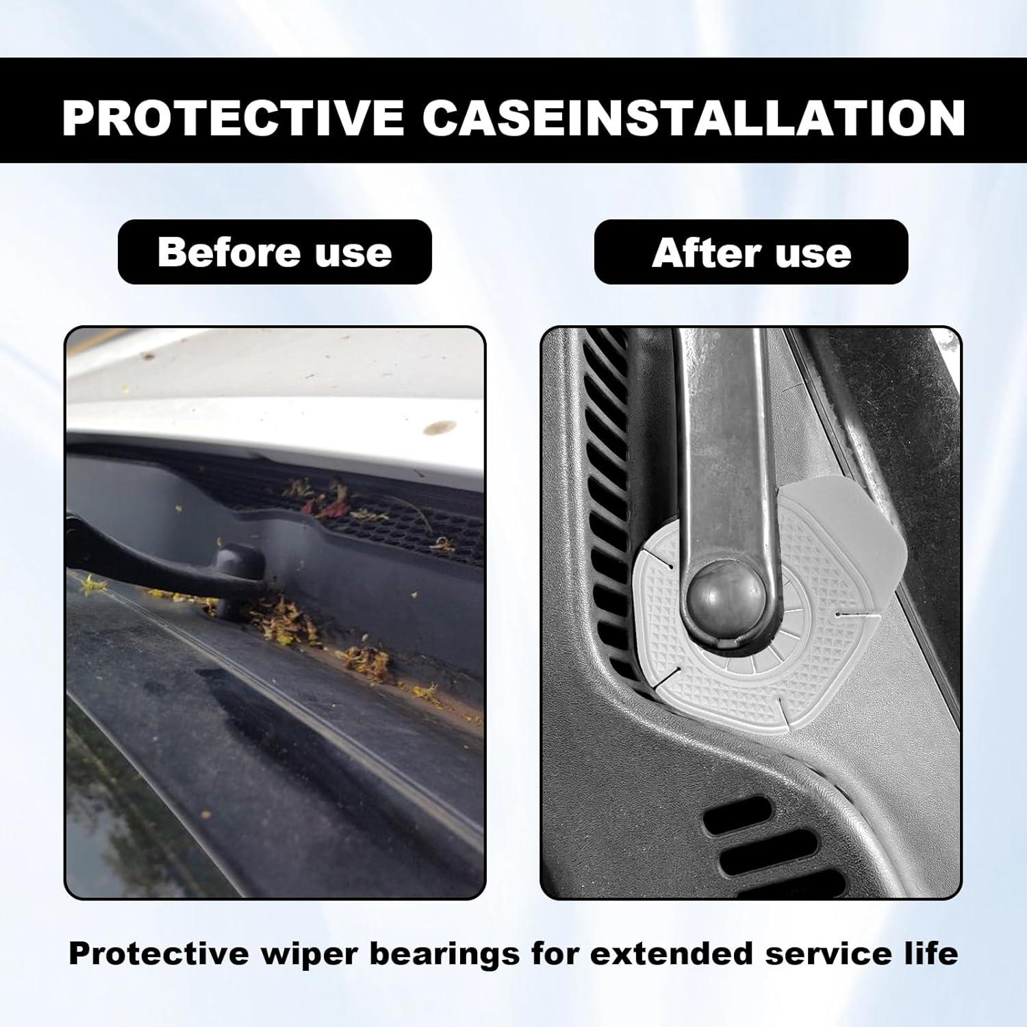 2 Fundas Protectores Silicona Limpiaparabrisas CmeRto