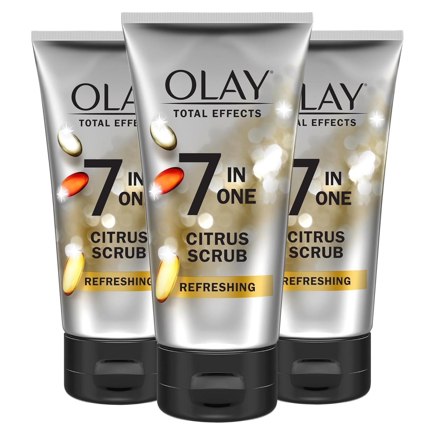 Exfoliante Facial Olay Total Effects Cítrico 180g Paquete de 3