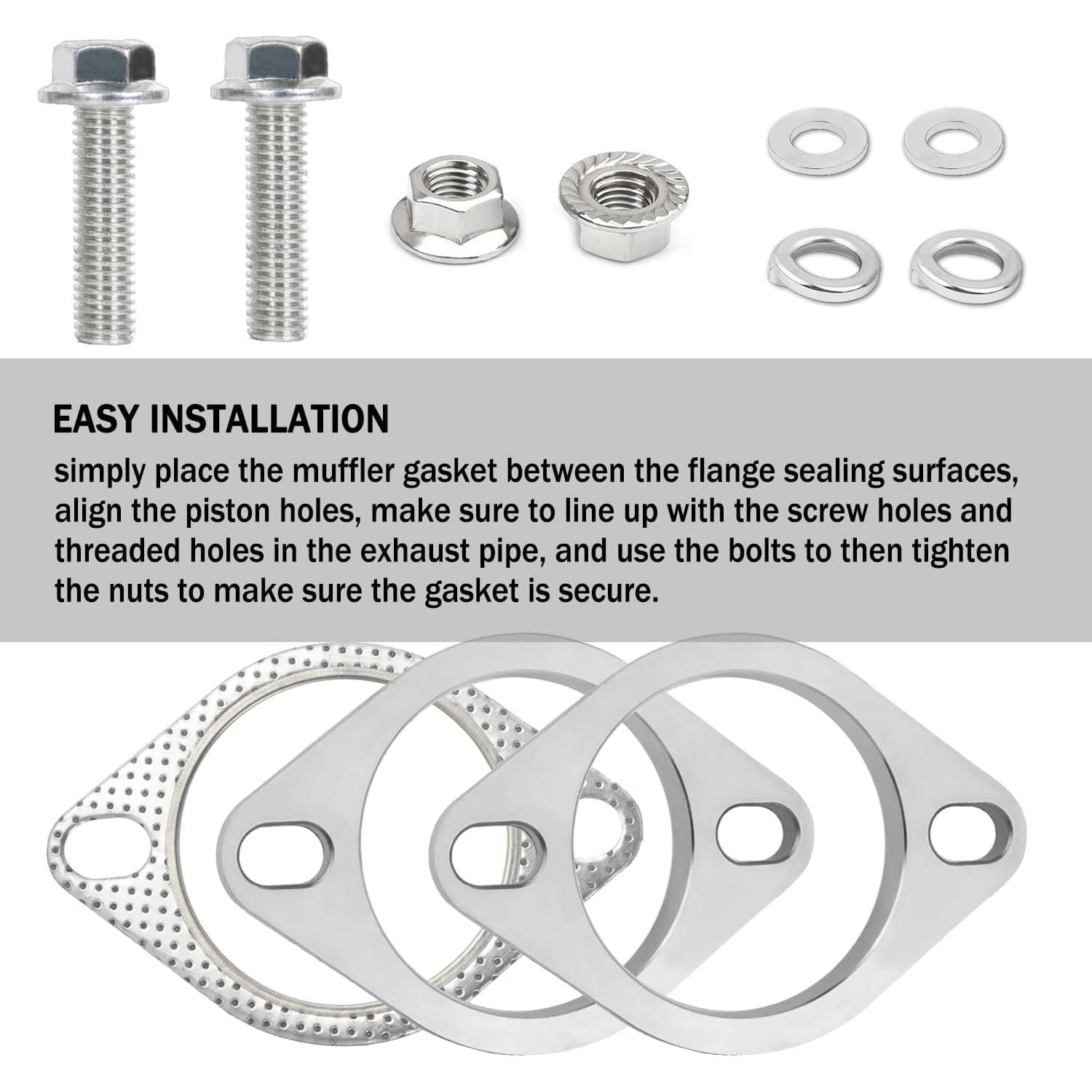 Kit de reparación de brida de escape SSNNUU 3 pulgadas
