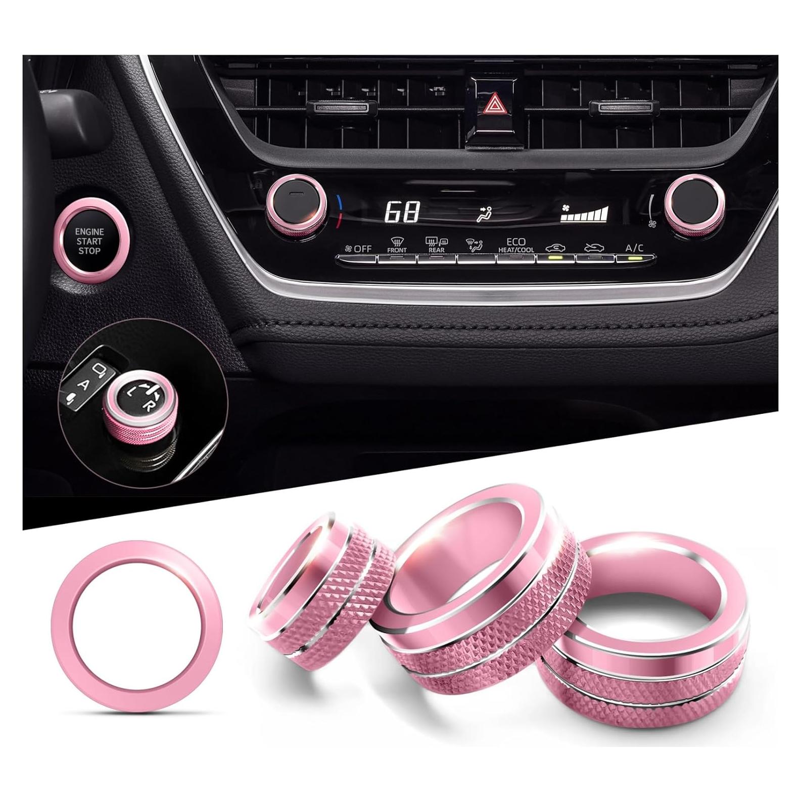 Juego de Cubiertas de Perilla de Aluminio Polodunn para Corolla 2020-2026