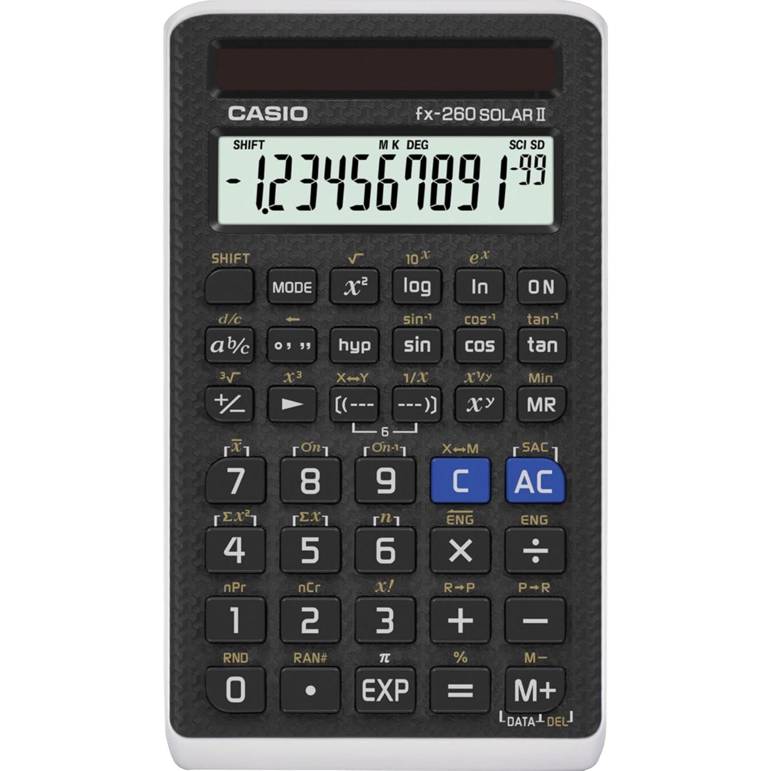 Calculadora Científica Casio fx-260 Solar II 10+2 Dígitos