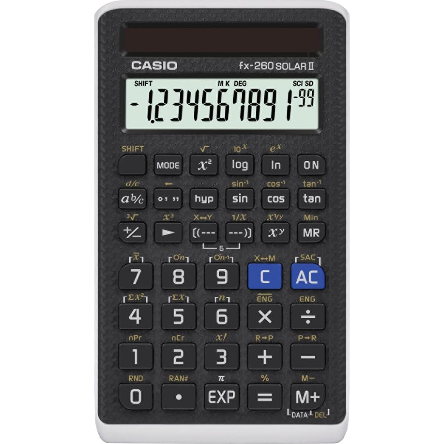 Calculadora Científica Casio fx-260 Solar II 10+2 Dígitos