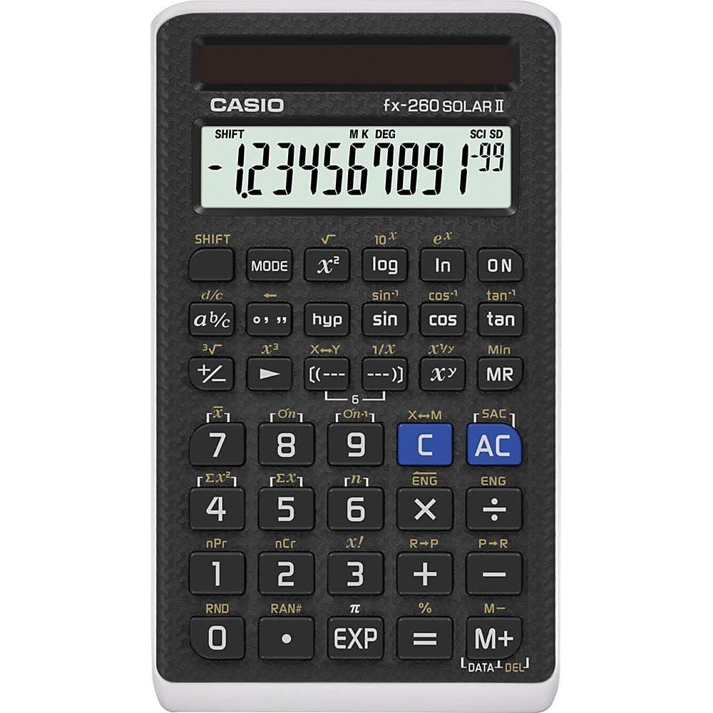 Calculadora Científica Casio fx-260 Solar II 10+2 Dígitos
