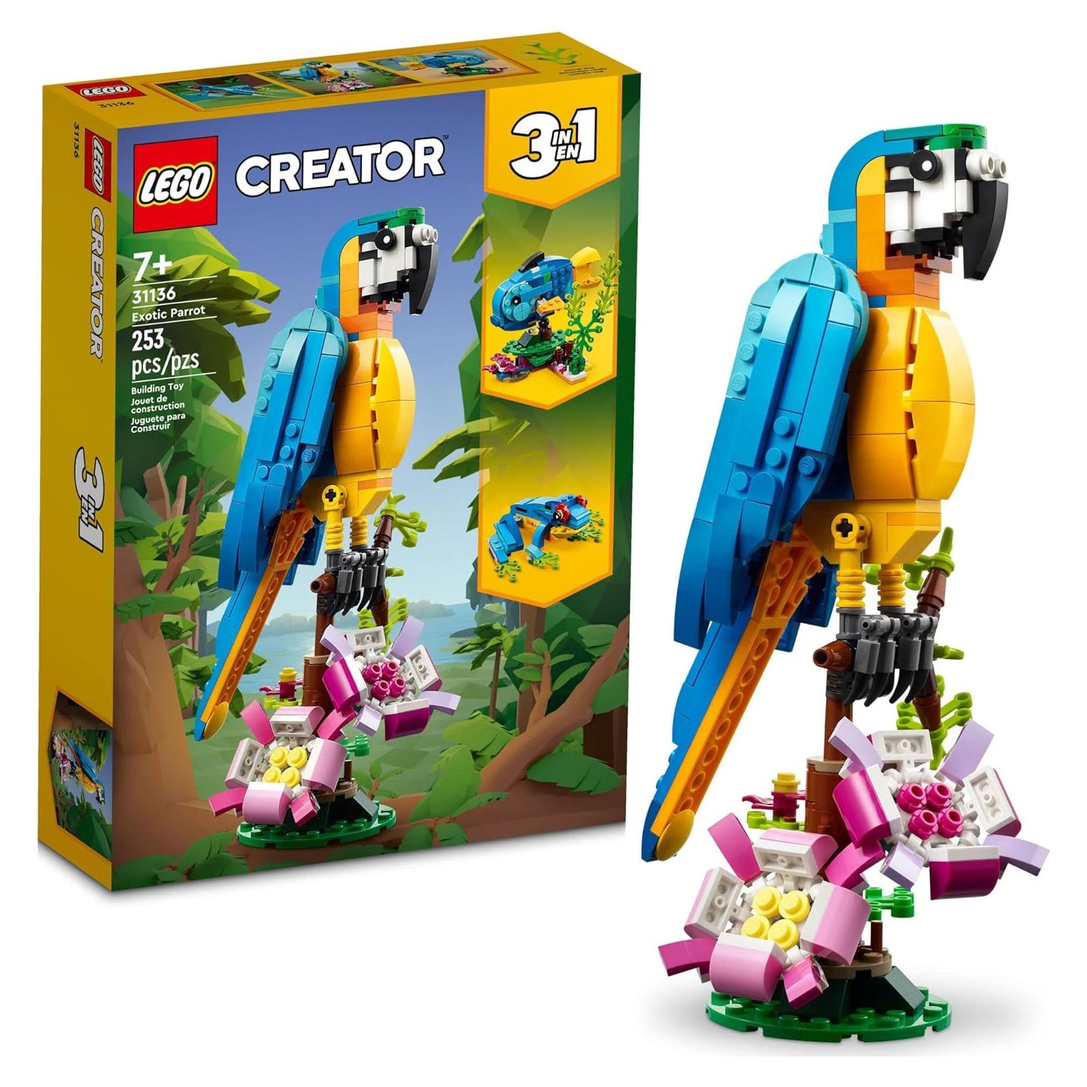 LEGO Creator 3 en 1 Loro Exótico 253 Piezas Juguete